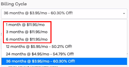 Potential HostGator pricing benefits available for shorter periods using coupon code.