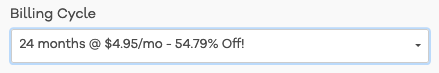 Price for 24 month billing cycle.
